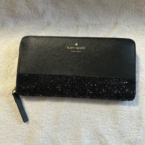 New AUTHENTIC Kate Spade New York Ina Greta court glitter wallet - Picture 2 of 10